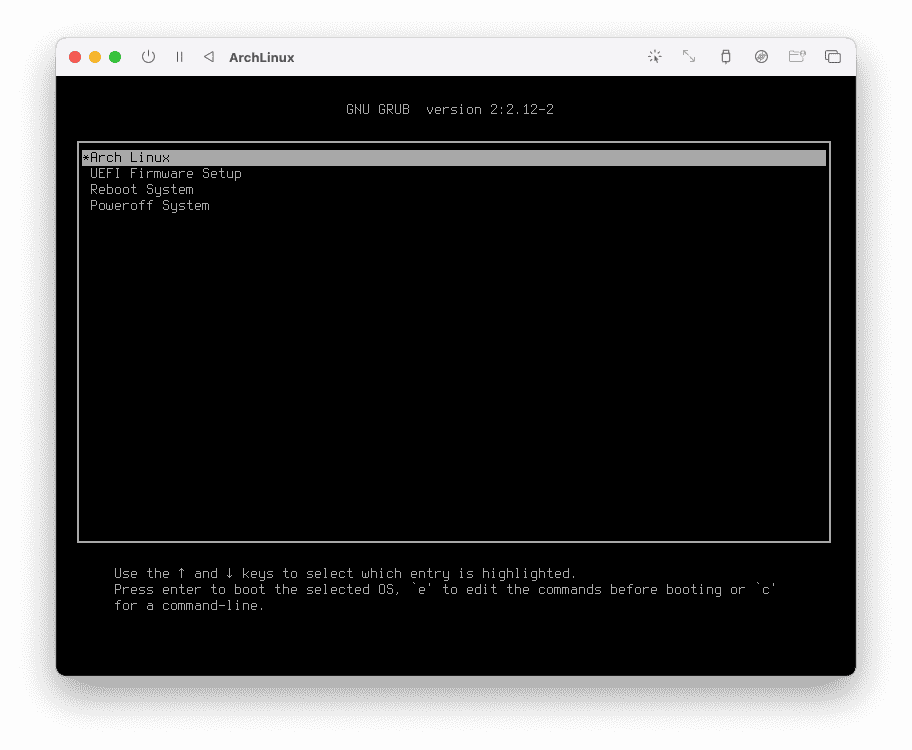 Apple Silicon mac上の仮想環境にArch Linuxをインストールして自宅サーバ構築