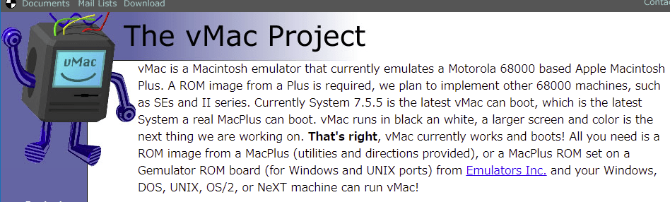 vMacにClassic Macintosh Systemをインストールする
